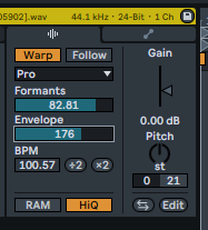 ableton pitch correction,pitch correction ableton,autotune ableton